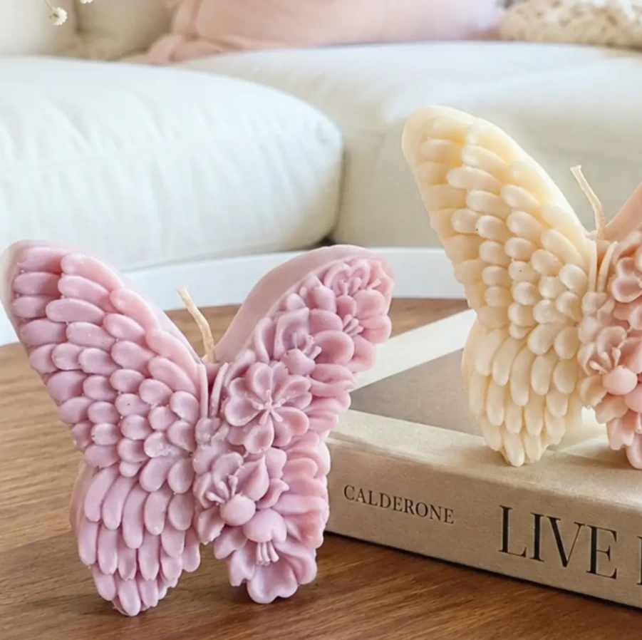 Mariposas Florales en Relieve